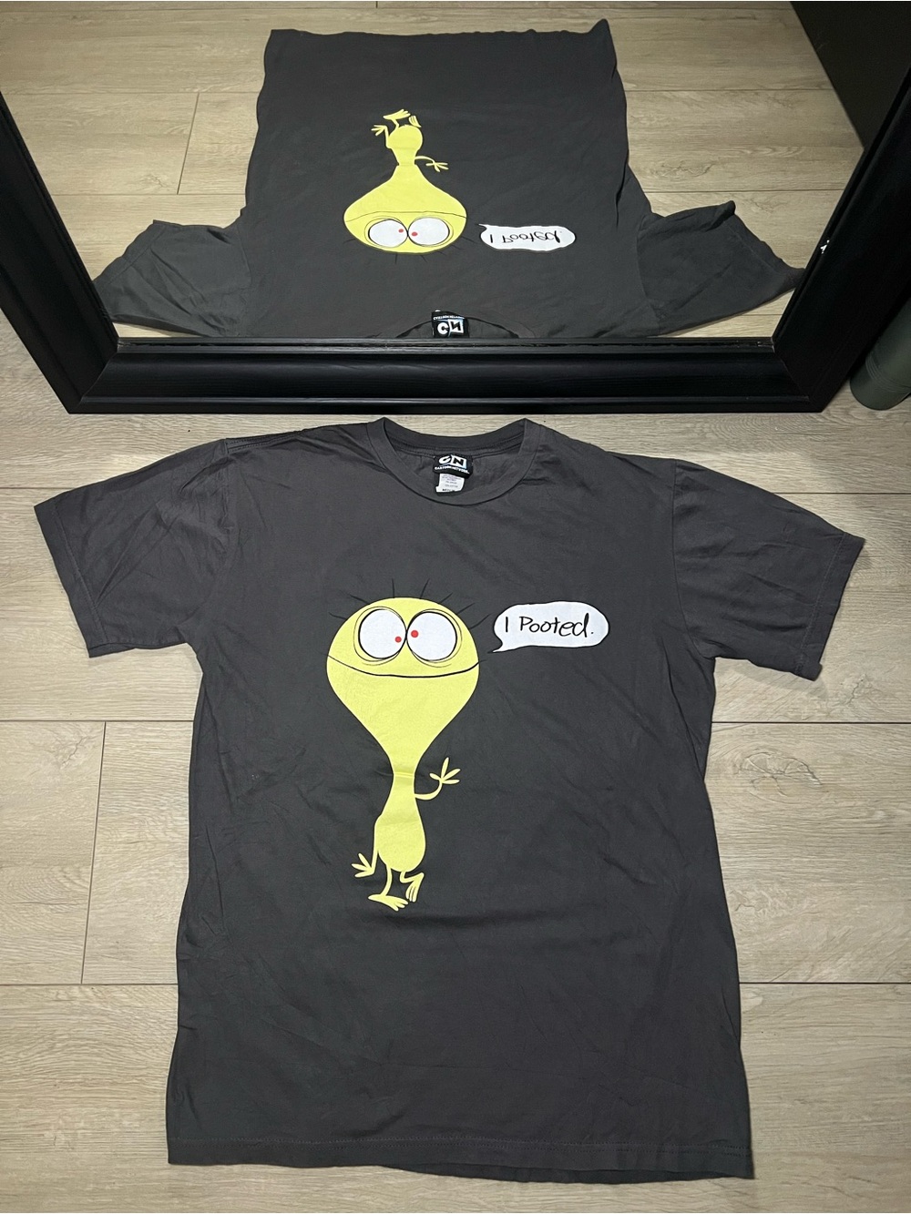 New Y2K 2005 Fosters Home For Imaginary Friends Cheese “I Pooted” Promo Shirt